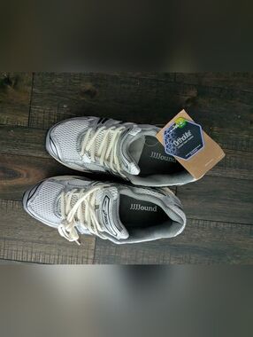 Oasis JJJJound Gel Kayano Ortholite Silver Mesh Running Sneakers
